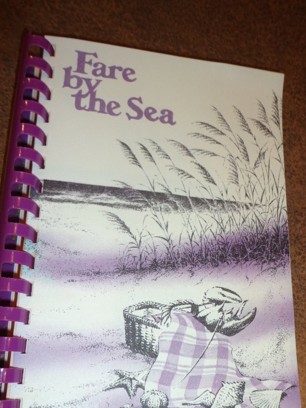 Spiralbound Softcover Cookbook Fare by the Sea 320 Pgs. Washable Cover
